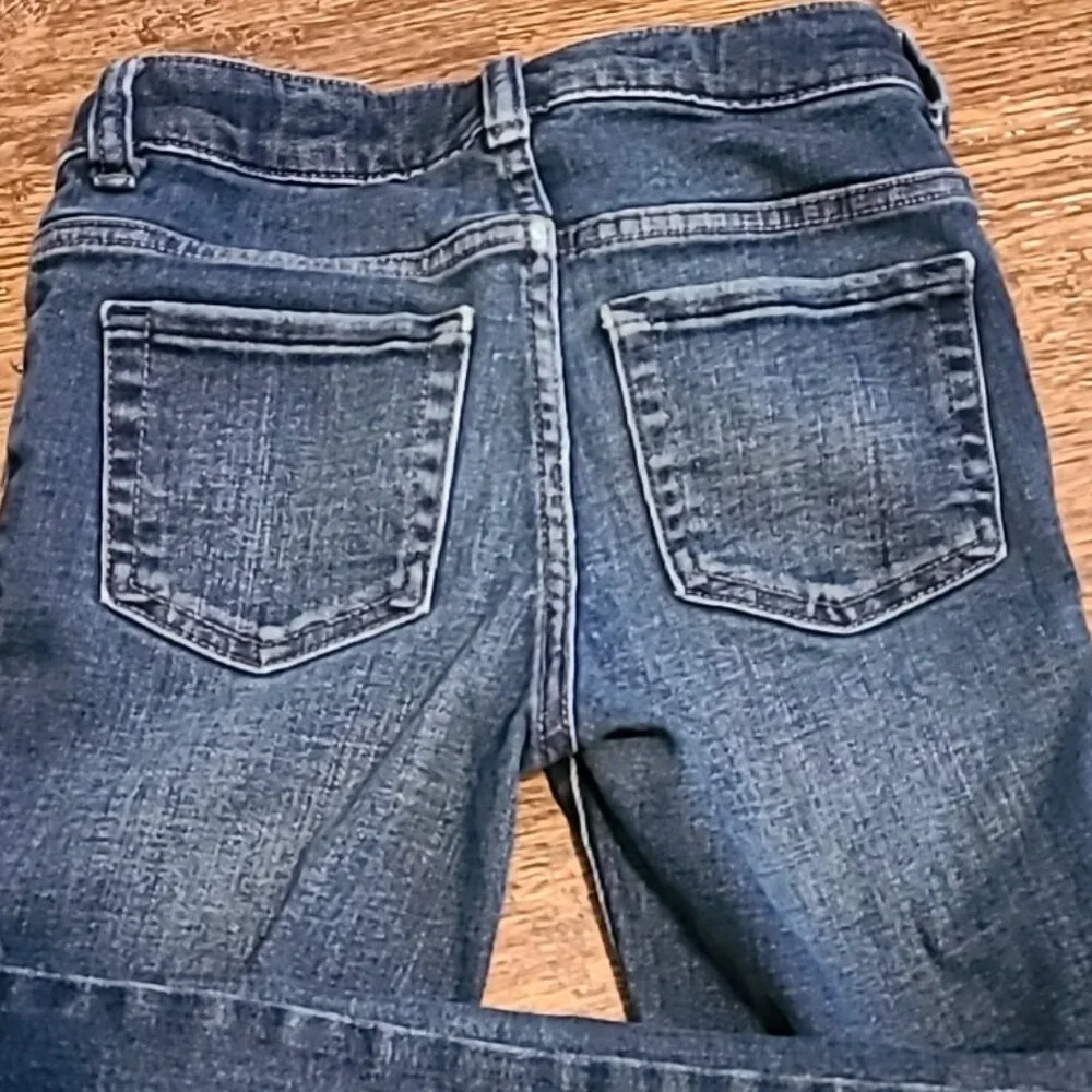 Cat & Jack 5-Pocket Denim Blue Jeans Girls‎ Size 10 Pre-Owned School Stretchy
